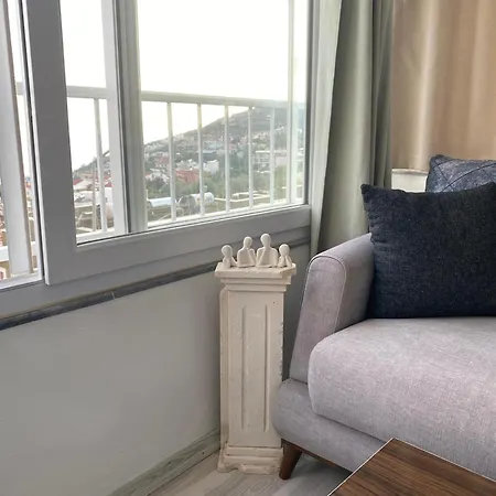 Rooftop With Sea View In Kalkan Center Apartment