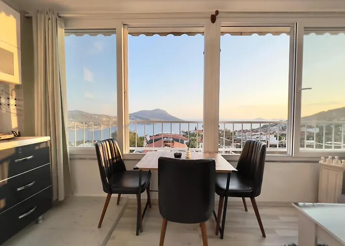 Daire Rooftop With Sea View In Kalkan Center Kaş
