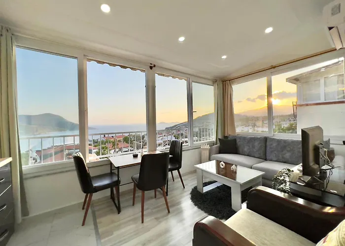 Rooftop With Sea View In Kalkan Center Daire