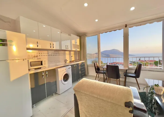 Daire Rooftop With Sea View In Kalkan Center