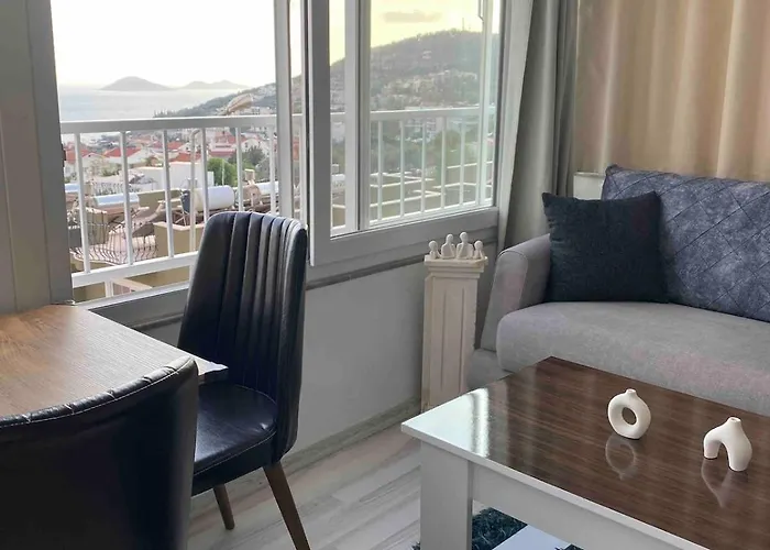 Rooftop With Sea View In Kalkan Center Kaş