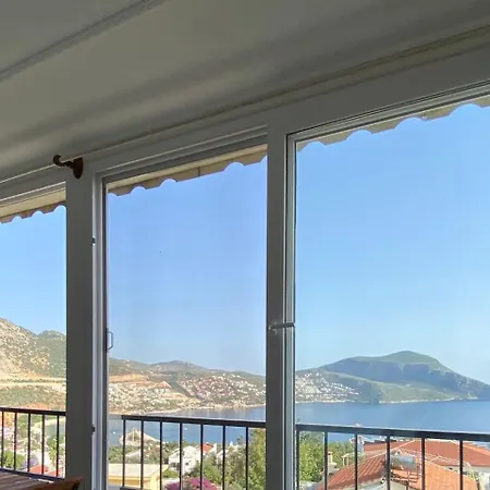 Rooftop With Sea View In Kalkan Center Apartment Kaş